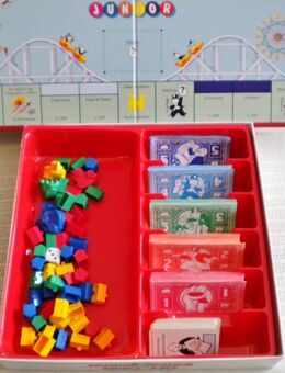 Parker-Spiel-Monopoly-Junior von 1996,5-8 Jahre,2-4 Spieler - Linnich