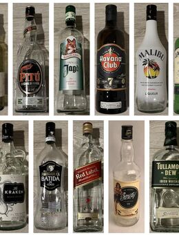 11x leere Spirituosenflaschen – großes Deko-Set für Bar, Regal & Sammler - Hamburg Harburg