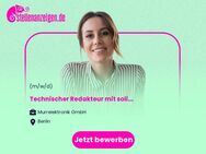Technischer Redakteur mit soliden IT- und WEB-Kenntnissen (m/w/d) - Berlin Mitte