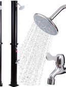 DMS Solardusche Solar Gartendusche Dusche Pooldusche Schwarz in 75217