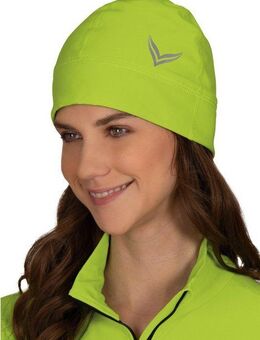 Trigema Strickmütze TRIGEMA Mütze mit reflektierendem Logo (1-St)