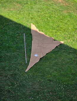 Sonnensegel / Sonnenschutz / Windschutz 2,5 x 2,5 x 3,5 m – Beige - NEU - Mainhausen