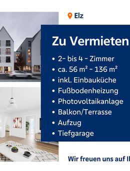 Moderne Neubauwohnung in Elz - Erstbezug mit hochwertiger Ausstattung - Elz