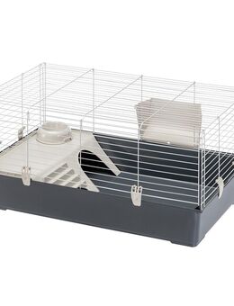 Ferplast Kleintierkäfig Rabbit 100 - grau: ca. L 95 x B 57 x H 46 cm