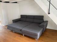 Xora ECKSOFA inkl.Funktionen Grau Webstoff - Aachen