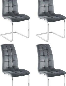 INOSIGN Freischwinger Lola (Set, 4 St), 2 oder 4 Stück, Bezug in Kunstleder oder Samtsoff, chrom Metallgestell