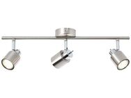 Brilliant Deckenstrahler Andres, ohne Leuchtmittel, Spotrohr 3flg nickel/chrom
