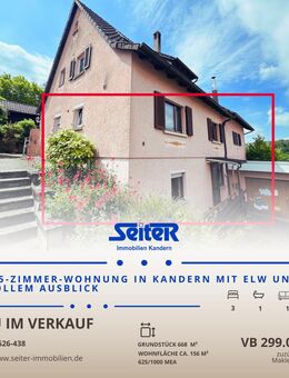 RESERVIERT! 4,5-Zimmer-Wohnung in Kandern mit ELW und tollem Ausblick - Kandern