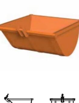 NEU Erdmulde Schüttmulde Kippmulde Kran 750L - Hamminkeln