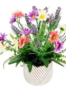 Kunstpflanze Margeriten/Lavendel, I.GE.A., Höhe 34 cm