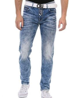 Cipo & Baxx Regular-fit-Jeans mit markanter Waschung
