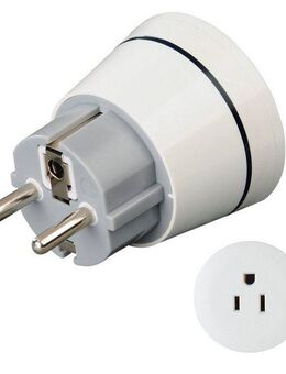 Hama Reiseadapter Typ A und Typ B, 3 polig, Geräte aus Amerika und Kanada Reiseadapter Typ EF (Konturenstecker)