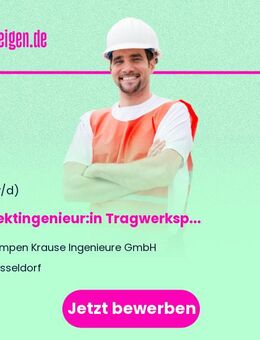 Projektingenieur:in Tragwerksplanung (m/w/d) - Düsseldorf