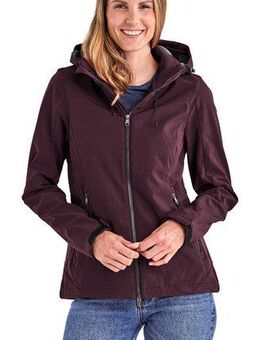 Killtec Softshelljacke Damen Softshelljacke Wasserabweisende, winddichte Softshelljacke mit abnehmbarer Kapuze