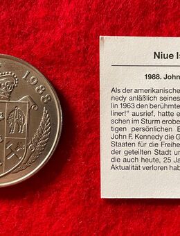 Niue Münze 5 Dollars 1988 John F. Kennedy - Mannheim