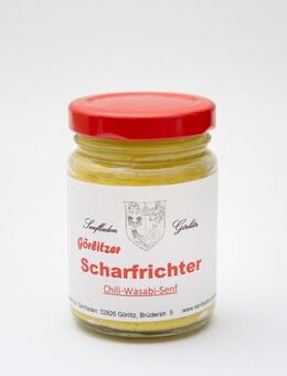 Chili + Wasabi -Görlitzer Scharfrichter Senf - sehr scharf - Görlitz Zentrum