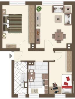 Helle 3-Zimmerwohnung in Kriebethal - Kriebstein