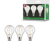 Paulmann LED-Leuchtmittel Eco-Line Filament 230V LED Tropfen E14 3er-Pack 525lm 2,5W 3000K Klar, E14, 3 St., Warmweiß