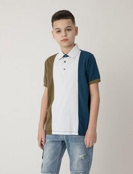 Gulliver Poloshirt mit trendigem Color-Blocking-Print