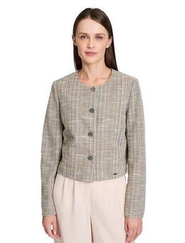 Betty&Co Kurzblazer Betty & Co Blazer-Jacke mit Knöpfen Kragen
