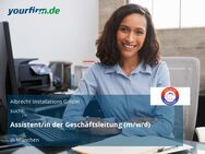 Assistent/in der Geschäftsleitung (m/w/d) - München