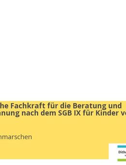 pädagogische Fachkraft für die Beratung und Teilhabeplanung nach dem SGB IX für Kinder von 0-6 Jahre - Heide
