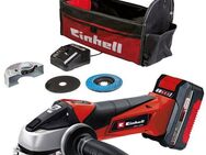 Einhell Akku-Winkelschleifer TE-AG 18/115 Li, (Set), 115 mm Ø, 28 mm max. Schnitttiefe, inkl. 4 Ah Akku und Ladegerät