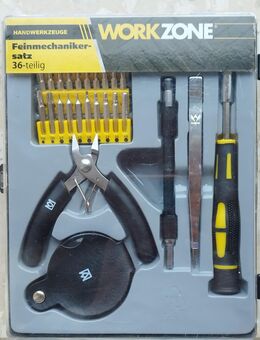 WORKZONE Feinmechaniker-Satz 36 Teile unbenutzt Basteln Werkzeug - Kerken