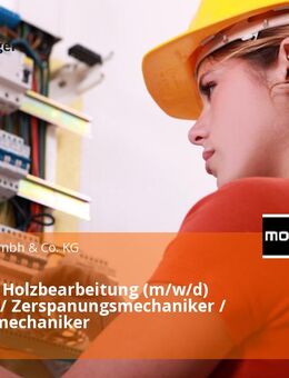 Fachkraft Holzbearbeitung (m/w/d) Schreiner / Zerspanungsmechaniker / Industriemechaniker - Karlsruhe