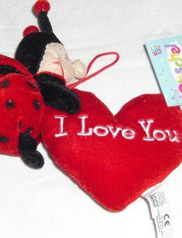 Plüsch Marienkäfer mit Herz "I love you" ein Original von Plüschl NEU - Amberg