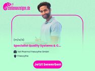 Specialist Quality Systems & Compliance (m/w/d) - Friesoythe