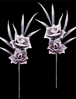 Kunstblume Softschaum-Rose, I.GE.A., Höhe 62 cm, Rosenzweig