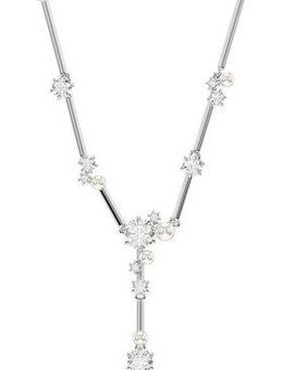 Swarovski Y-Kette Schmuck Geschenk Constella Y-Halskette, mit Swarovski® Zirkonia (synth) - mit Swarovski® Perle