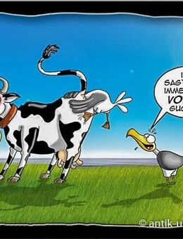 Lustige Hösti Postkarte "Immer nach vorne gucken" witzige Karte - München