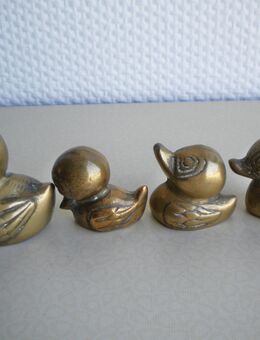 Entenfamilie,Rotguss?,Miniaturen,Alt,ca. 400g,ca. 5-8 cm - Linnich