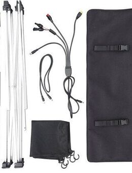 Technaxx Solartisch TX-251, faltbarer Solar-Campingtisch, 20 W