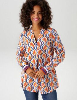 Aniston CASUAL Schlupfbluse mit interessantem Retro-Muster