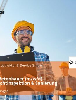 Maurer / Betonbauer (m/w/d) - Kabelschachtinspektion & Sanierung - Donaueschingen