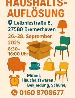 Haushaltsauflösung 🏠 Von A bis Z alles dabei - Bremerhaven