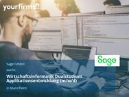 Wirtschaftsinformatik Dualstudium Applikationsentwicklung (m/w/d) - Mannheim