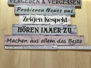 Familie Regeln Deko Board Wand Spruch Shabby Chic NEU - Wuppertal