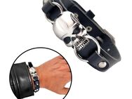 Armband Totenkopf Herren Damen Biker Modeschmuck Skelettkopf Motiv Vintage Schwarz 9,90€* - Villingen-Schwenningen