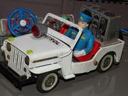 Police Jeep BANDAI 1960 Blechspielzeug Junior Toy T.V. Batteriebetrieben - Spraitbach