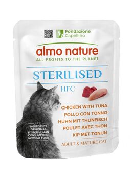 Almo Nature HFC Sterilised 6 x 50 g - Huhn mit Thunfisch