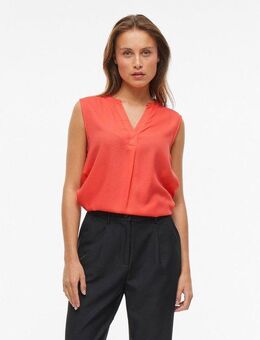 Vila Blusentop VIROSA V-NECK S/L TOP - NOOS
