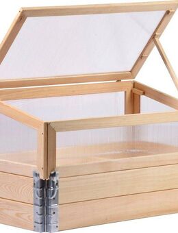 dobar Frühbeet, mit Untersatz Gr. M, transparent, Kiefer