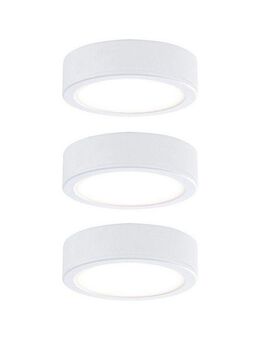 Paulmann Unterschrankleuchte Möbel Set Pukk 3x3,5W 210lm 12/230V 2700K Kunststoff/Schwarz, LED fest integriert, Warmweiß