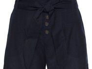 LASCANA Shorts (mit Bindegürtel) und Knopfleiste, kurze Hose, Leinenhose, Sommerhose