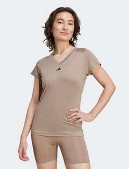 adidas Performance T-Shirt TR-ES MIN T Trainingsshirt, feuchtigkeitsabsorbierend mit V Ausschnitt