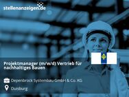 Projektmanager (m/w/d) Vertrieb für nachhaltiges Bauen - Duisburg